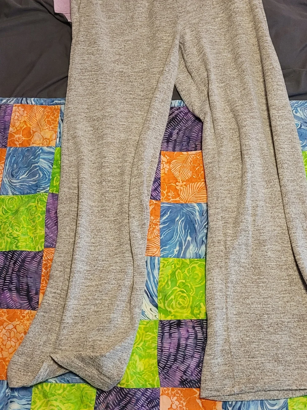 Zenana Outfitters Lavender V-Neck Sweater - Soft Lilac Gray Flare LOUNGE PANTS